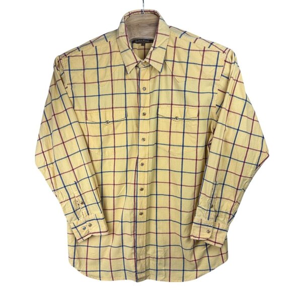 Walls Authentic Ranch Wear Shirt Mens XL Plaid Long Sleeve Button Pearl Snap - Picture 1 of 15